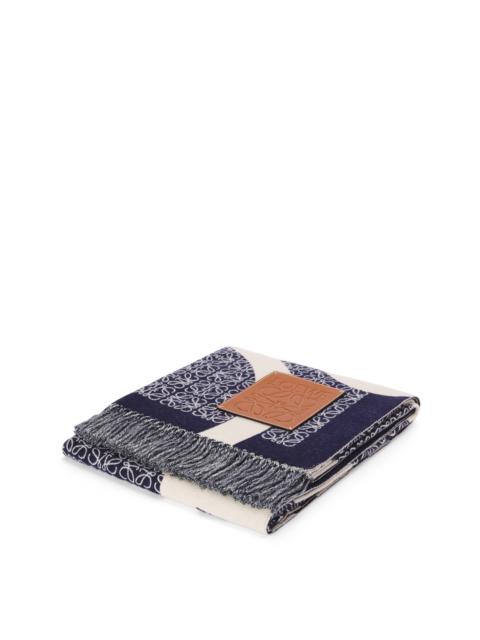 Loewe Anagram blanket in wool