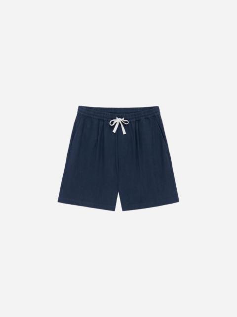 3sixteen 3SIXTEEN DRAWSTRING SHORT ~ NAVY LINEN