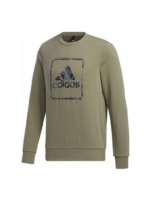 adidas adidas MH Gfx Ft BosSlogan Sports Hooded Sweater Men Green GM4478