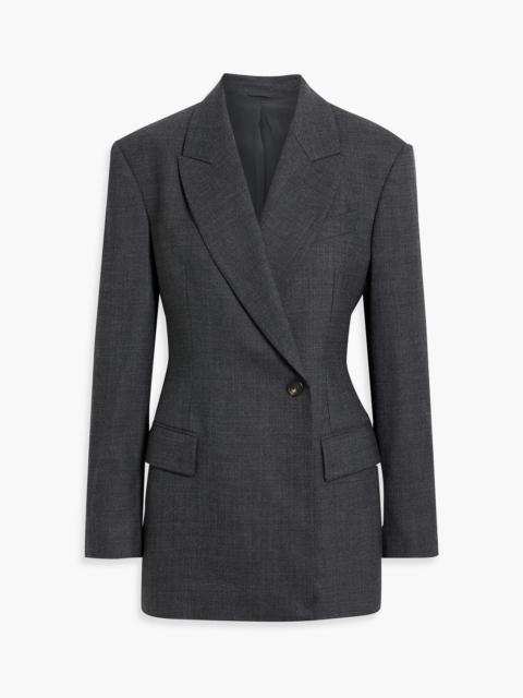 Brunello Cucinelli Double-breasted wool-blend blazer
