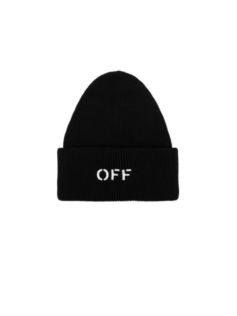 Off-White OFF STAMP LOOSE KNIT BEANIE
