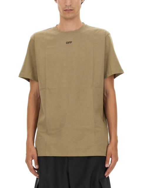 Off-White Off-White Men T-Shirt With Arrow Embroidery