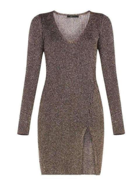 Other Designers BCBGMAXAZRIA - Macki Metallic V-Neck Tunic Dress