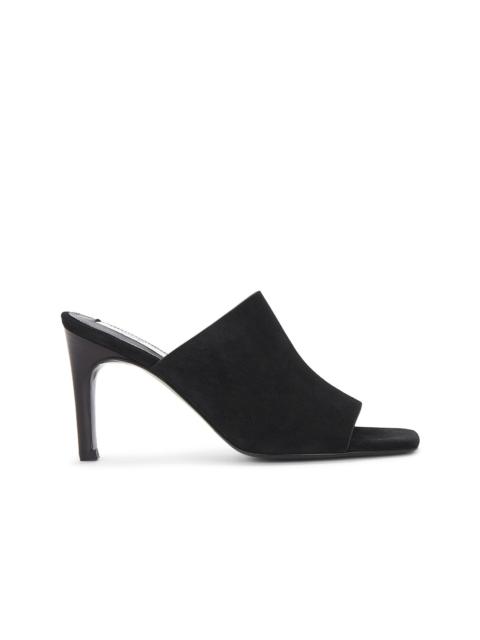 Velour Leather Bandeau Mule