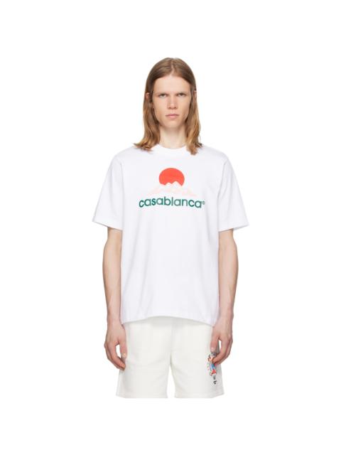 CASABLANCA White Montagne T-shirt