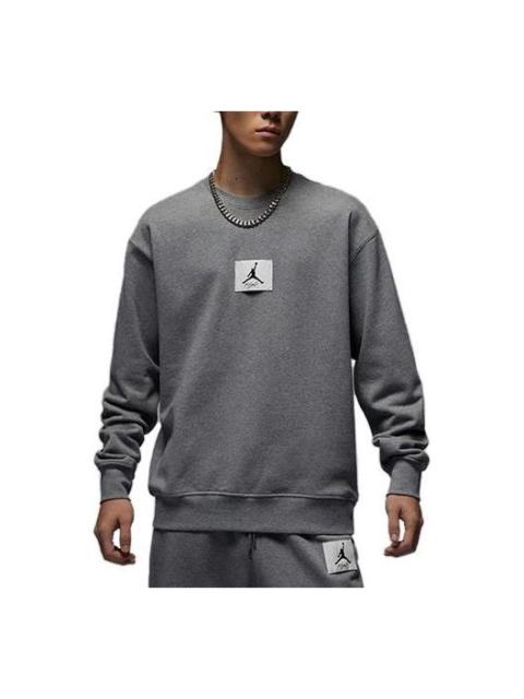 Jordan Air Jordan Essentials Logo Sweatshirt 'Grey White' FB6935-091
