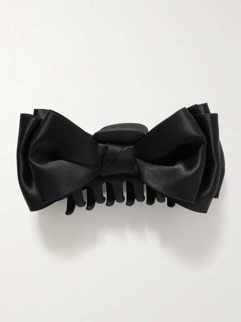 Agatha satin hair clip Black
