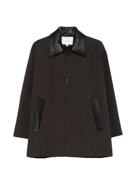 Studio Nicholson Studio Nicholson Leather-collar Coat