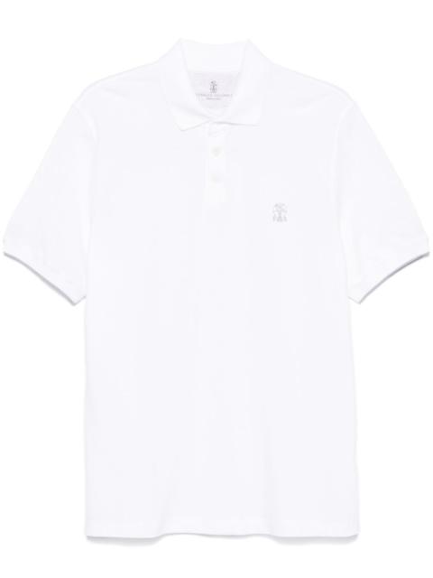 Brunello Cucinelli Men Polo Shirt With Print