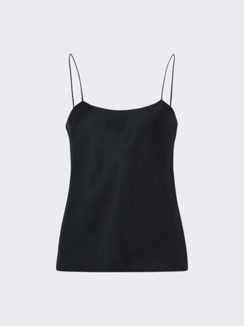 The Row Biggins Silk Top Black
