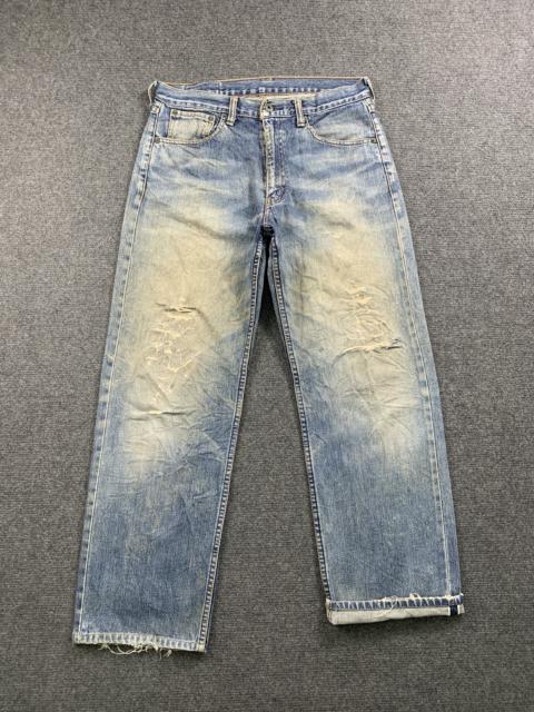 Other Designers Vintage - Vintage 90s Levis 503 Selvedge Faded Blue Jeans