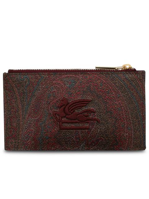 Etro Pink Leather Cardholder