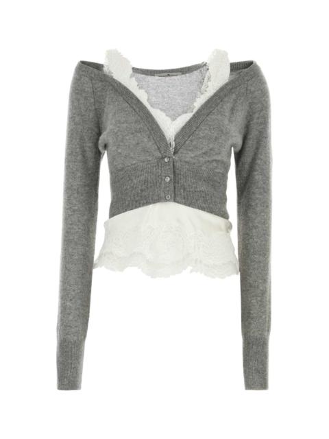Other Designers Ermanno Scervino Women Two-Tone Cashmere And Stretch Silk Top