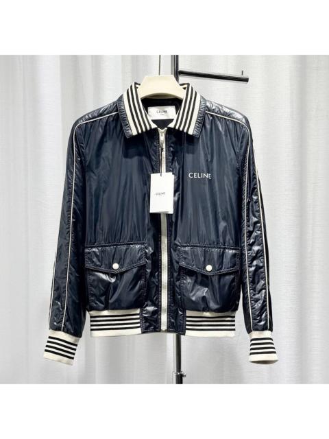 CELINE Celine Logo Print Black Jacket