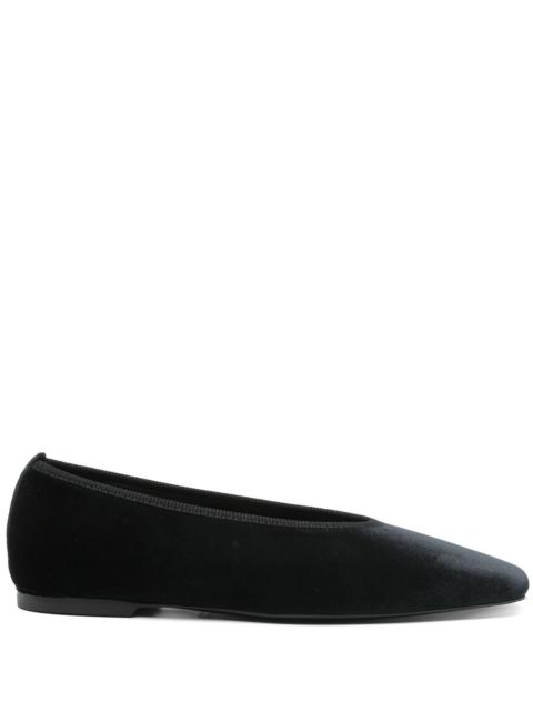 TOTEME Minimalist Velvet Ballerinas