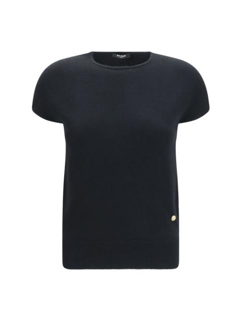 Balmain Balmain Sleeveless Wool and Cashmere Sweater Noir