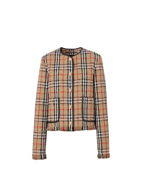Burberry Burberry Vintage Check Motif Jacket Women