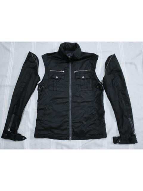 PPFM PPFM 2 Way Jacket Vest Hidden Hoodies Punk Ride Jacket