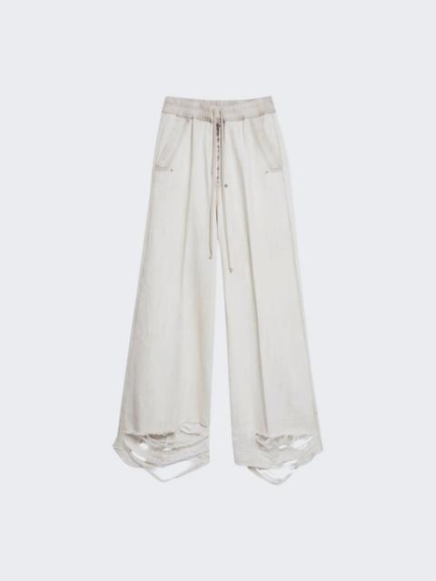 Rick Owens Pantaloni In Denim Wide Bela Pants Milk Wash