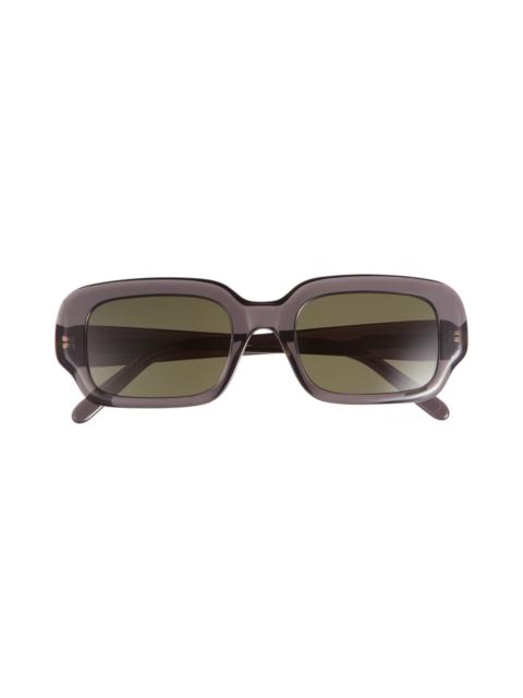 Loewe Loewe 51mm Rectangular Sunglasses in Grey/Other /Green at Nordstrom