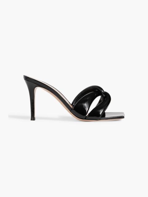 Gianvito Rossi Amour twisted patent-leather mules