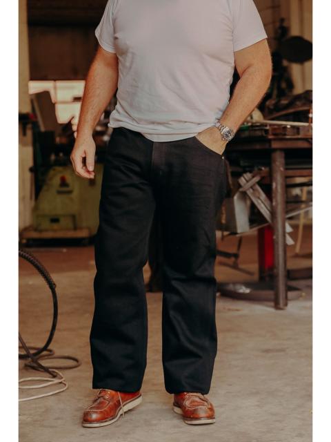 Iron Heart 21OZ SERGE WORK PANTS - BLACK IH-829-BLK