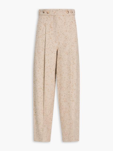 JOSEPH Timothy bouclé-tweed tapered pants