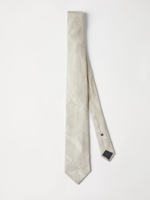 Brunello Cucinelli Paisley silk tie