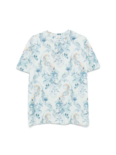 paisley-print cotton T-shirt