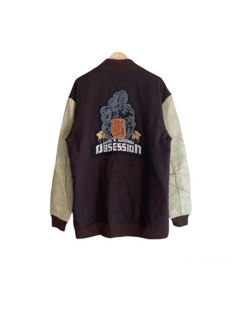 Other Designers Japanese Brand OBSESSION Varsity Leather Jacket