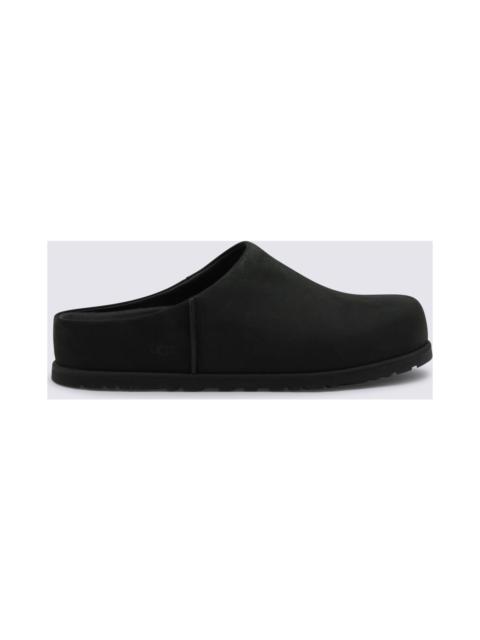 UGG Black Leather Flats