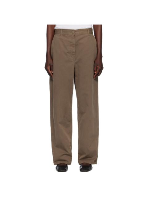 The Row Taupe Sharka Trousers