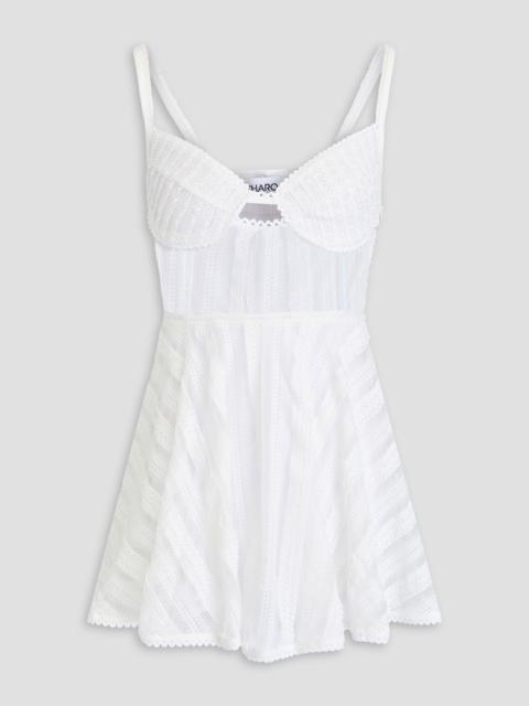 Charo Ruiz Limmey cutout stretch-lace mini dress