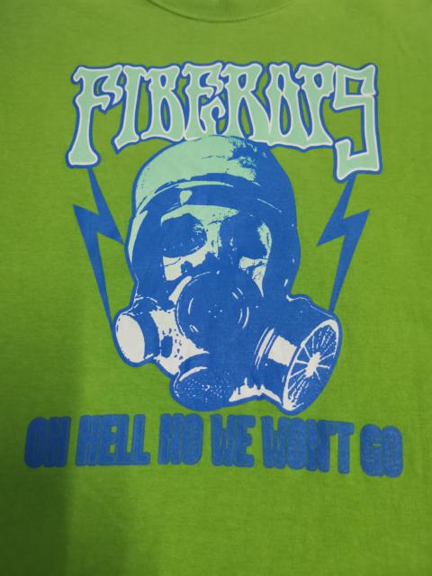 Other Designers Vintage - Vintage Fiberops On Hell No We Won't Go Tee Japan Designer