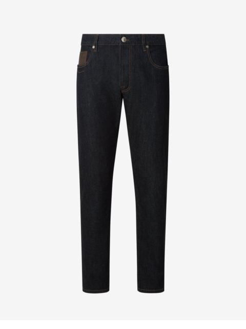 CORNELIANI Blue stretch cotton jeans