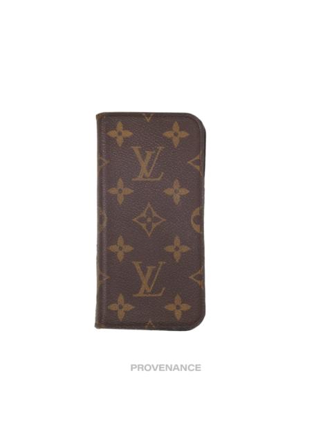 Louis Vuitton Louis Vuitton iPhone X Case - Folio Monogram Brown