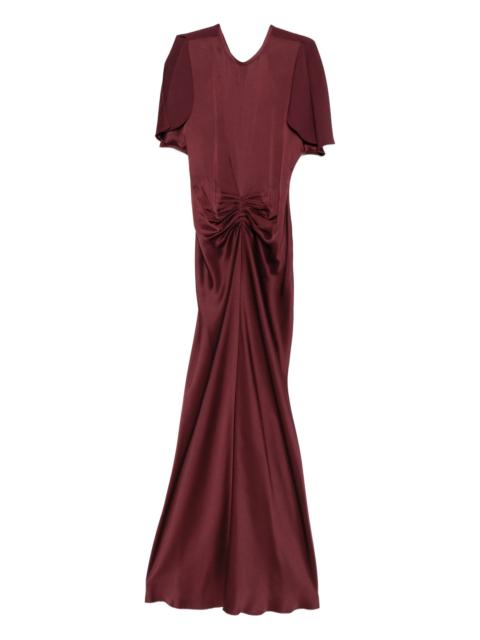 Victoria Beckham gathered waist floor length maxi dress