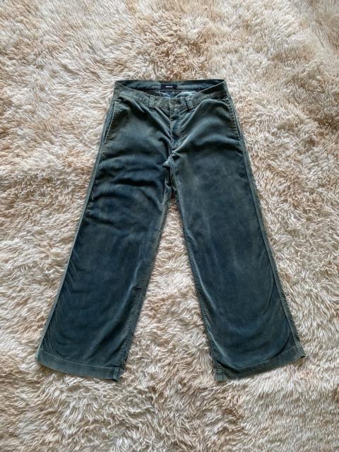 Vintage Zucca Faded Baggy Flared Velvet Pants