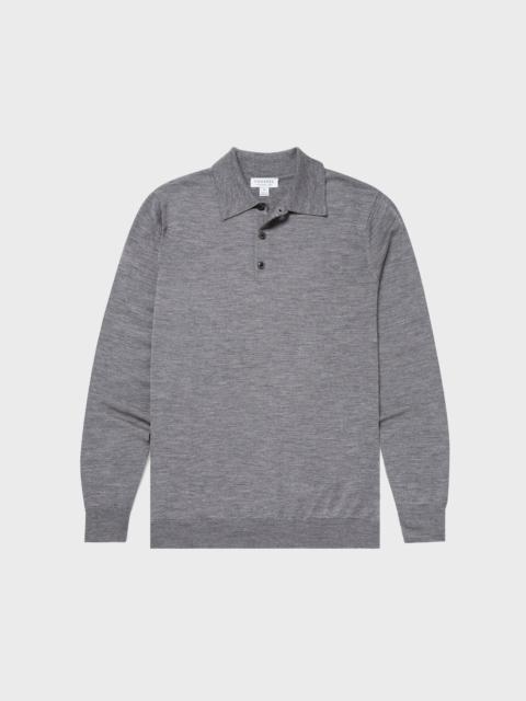 Sunspel Fine Merino Wool Polo Shirt