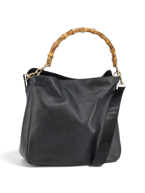 GUCCI Bamboo leather handbag