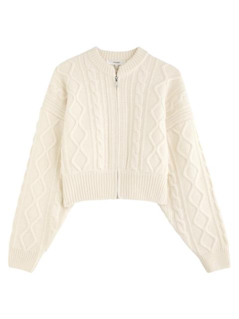 FRAME Frame Cable-knit Wool Cardigan