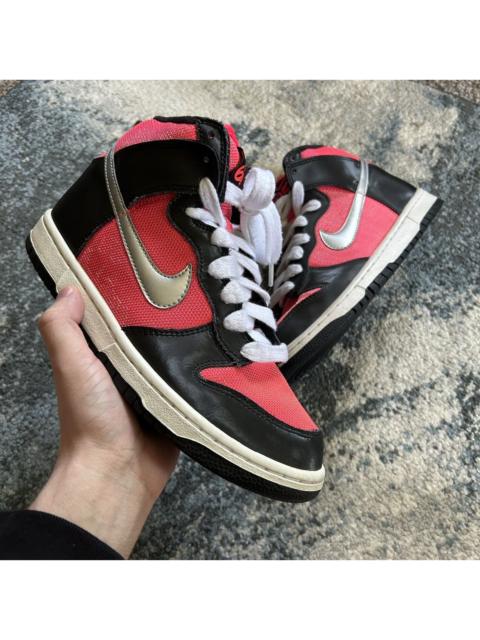 Nike 342257-605 2011 NiKE 6.0 DUNK Hi BLACK SATiN HOT PiNK CANVAS