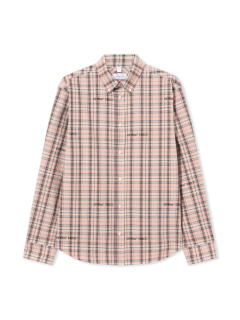 Off-White Marker Check Flan Reg Shirt