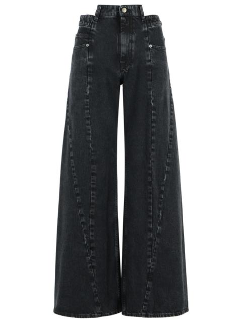 Maison Margiela Maison Margiela Jeans Cut In Black Cotton Women