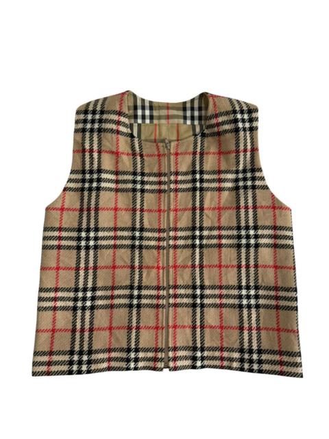 Burberry Reversible Vest Checkered Design Custom Burberrys