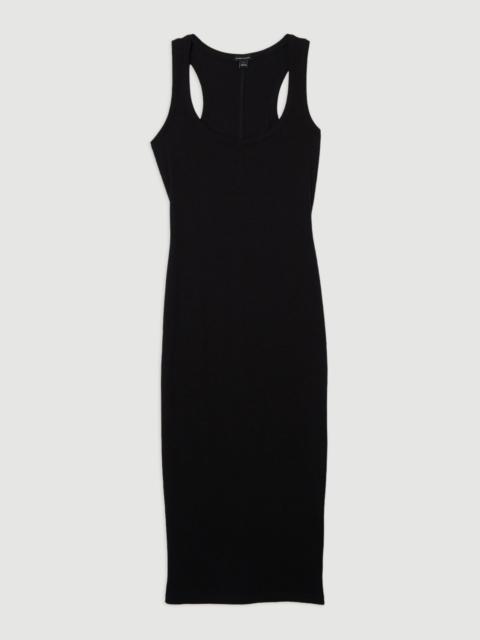 KAREN MILLEN Compact Jersey Rib Racer Maxi Dress