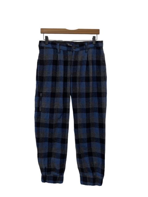 Fred Perry Plaid tartan Wool Pant