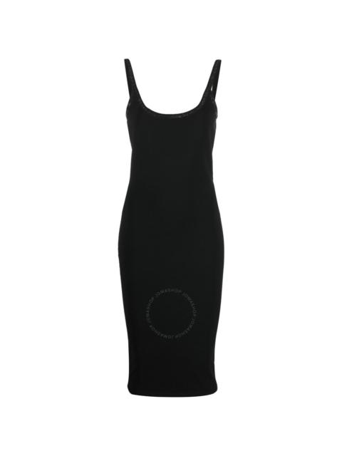 alexanderwang.t T by Alexander Wang Ladies Black Crystal-Embellished Jersey Dress