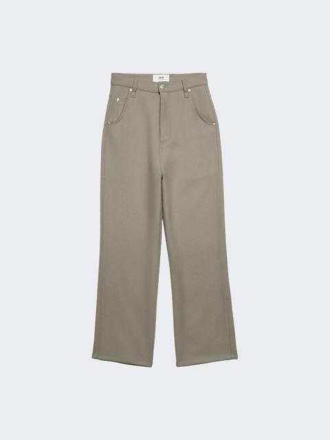 AMI Paris Baggy Fit Trousers Taupe