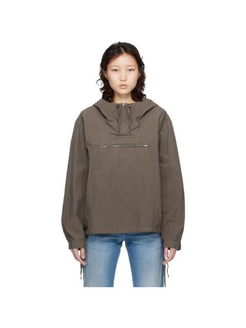 Maison Margiela Taupe Cotton Caban Anorak